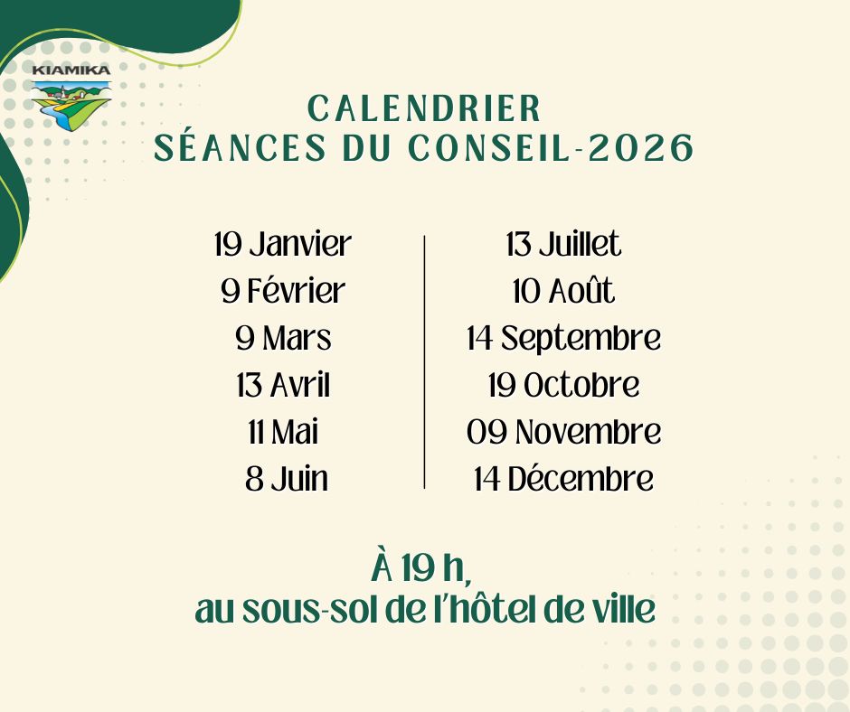 Copie de Calendrier séances 2026
