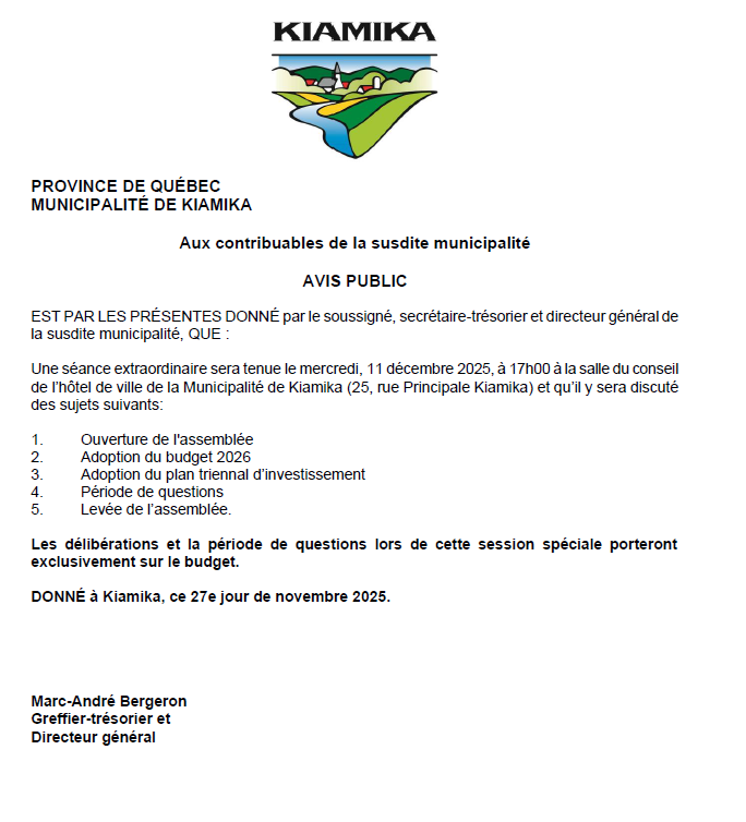 avis public budget 26