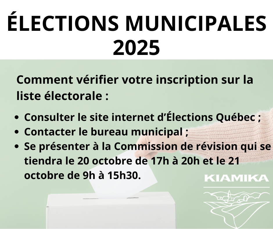 ÉLECTION MUNICIPALE